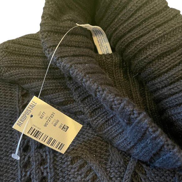 Aeropostale Knitted Sweater Blue High Neck - S/P - New with Tag‎ - Picture 3 of 3